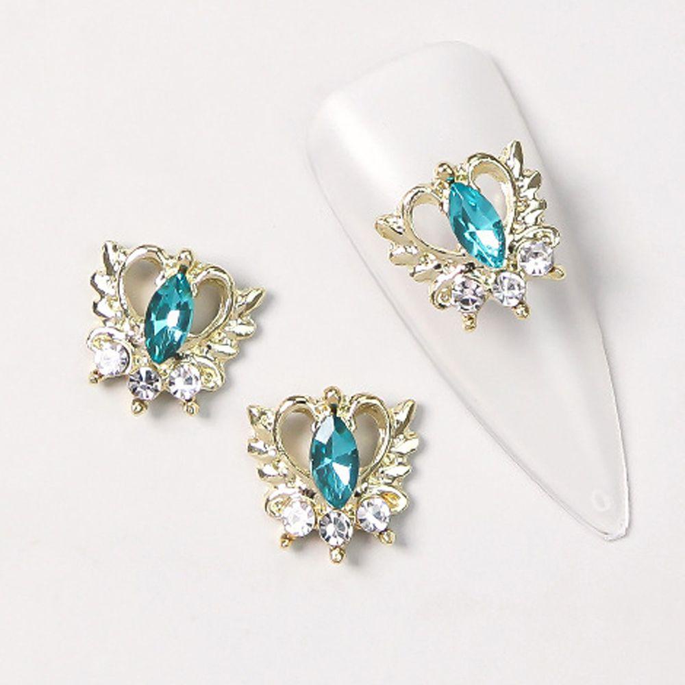 JARRED Đá 3D Hình Trái Tim Trang Trí Móng Tay Thời Trang