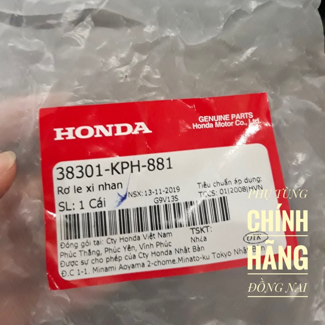 RƠ LE XI NHAN ZIN AB/SH MODE/ LEAD 125cc ĐỜI CŨ CHÍNH HÃNG HONDA