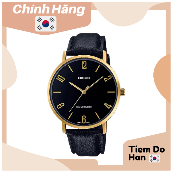 Đồng hồ nam Casio MTP-VT01GL-1B2UDF dây da Bill Hàn