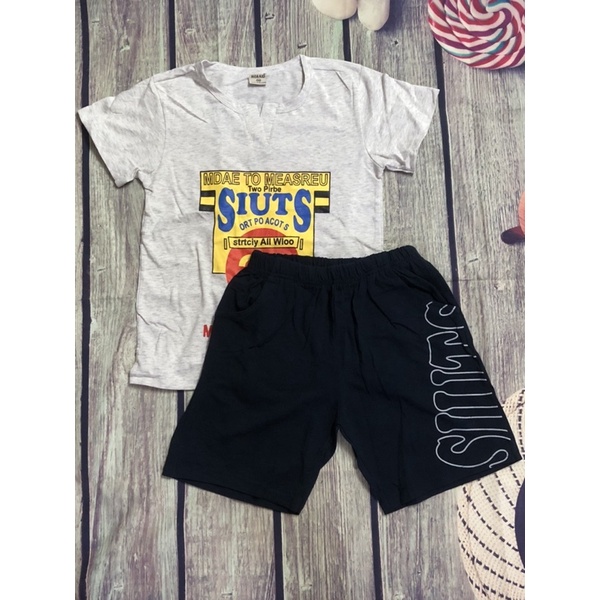 (20-40kg) Bộ Thun Cotton Bé Trai