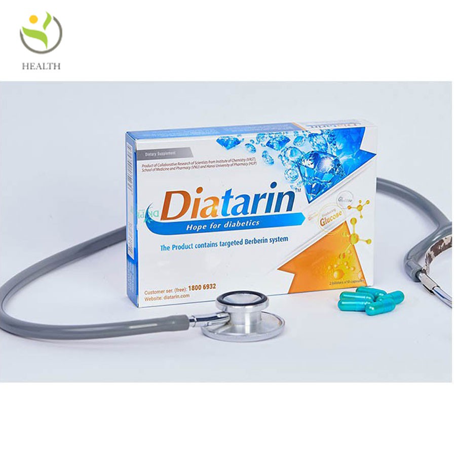 Viên uống Diatarin chứa hệ Berberin hướng đích dành cho người tiểu đường đái tháo đường