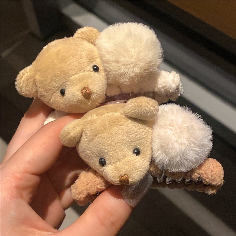 Kẹp Tóc Hình Chú Gấu Dễ Thương Phong Cách Hàn Quốc Cho Nữ