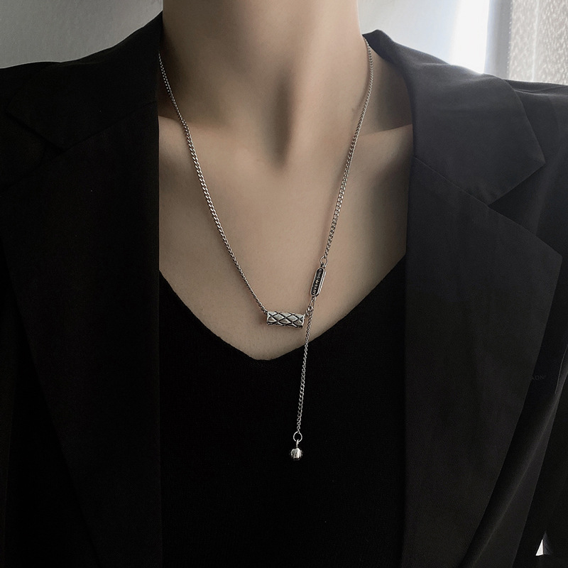 Dây Chuyền Thép Titan Mặt Hình Mặt Cười Thời Trang Thu Đông Dành Cho Nữ 22764