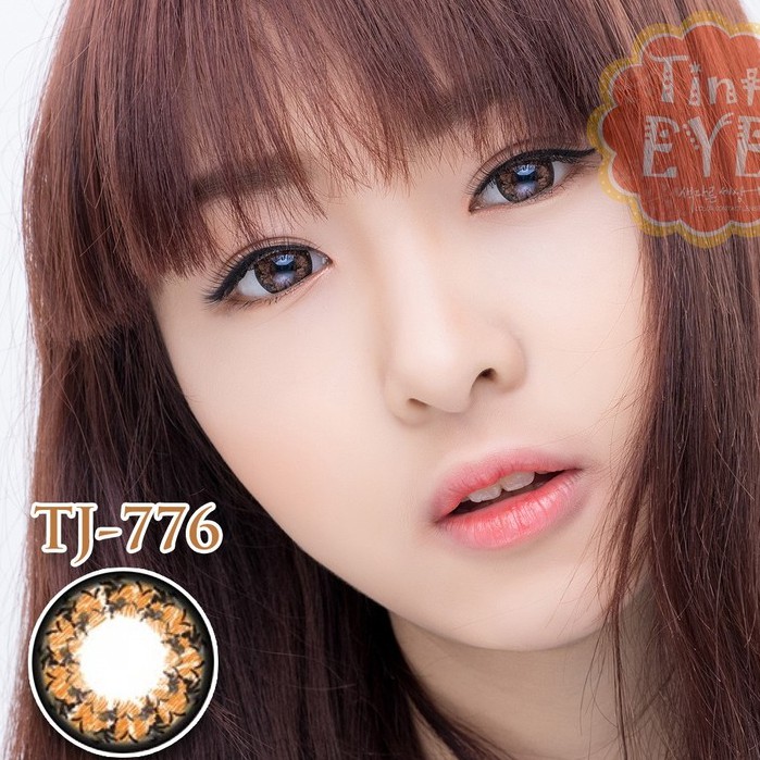 155k/1 Bộ SP: Lens Apricot Brown + Ngâm + Nhỏ Mắt + Dụng Cụ + Khay