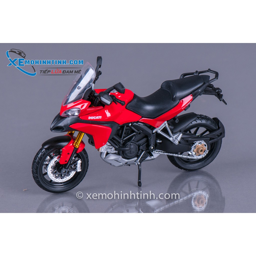 XE MÔ HÌNH DUCATI MULTISTRADA 1200S 1:12 MAISTO (ĐỎ)