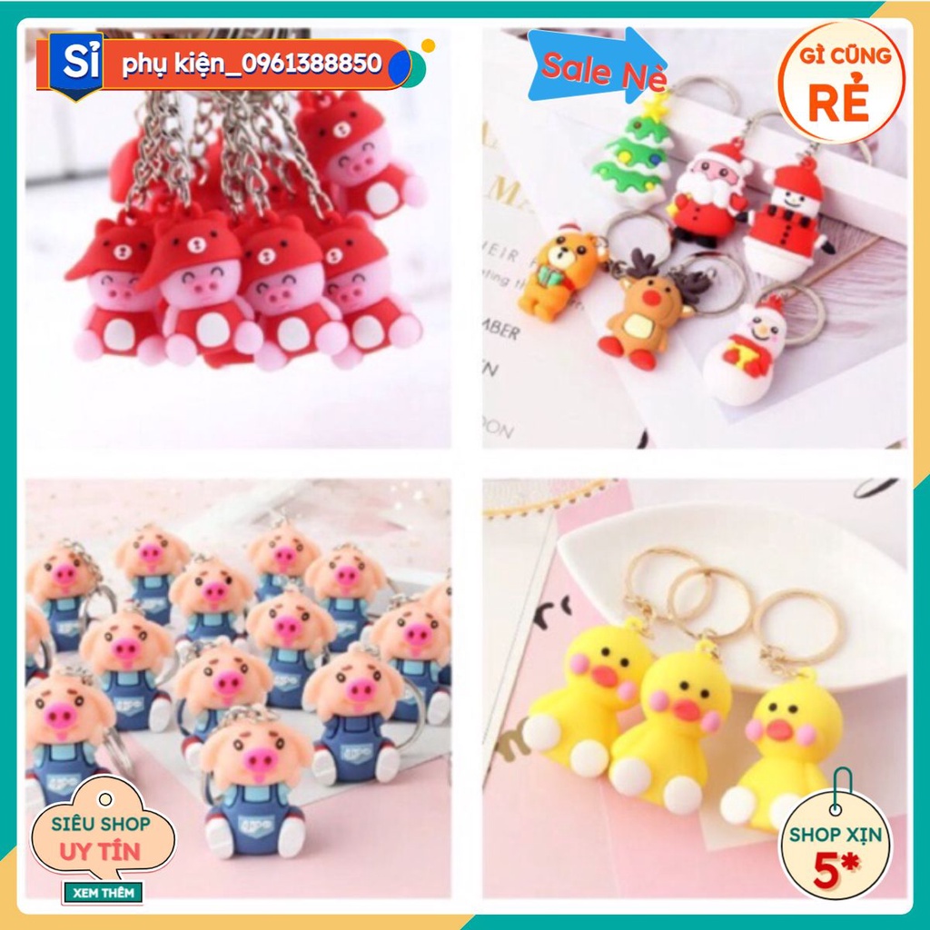 Combo 100 móc khoá nhiều mẫu giá sỉ