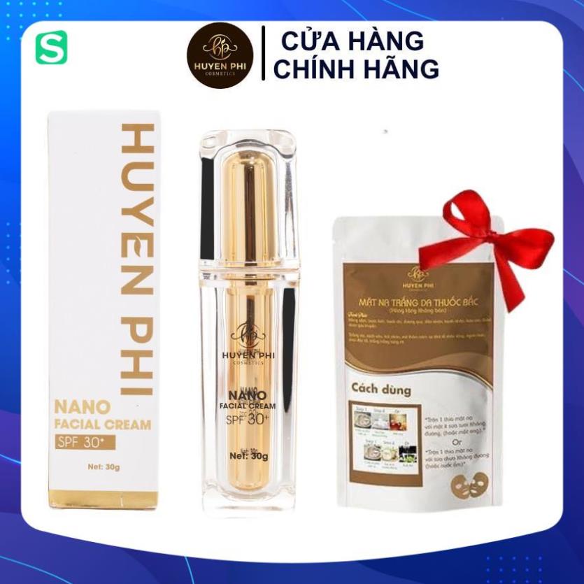 Kem Face Nano Huyền Phi Dưỡng Trắng Căng Bóng Chống Nắng Makeup