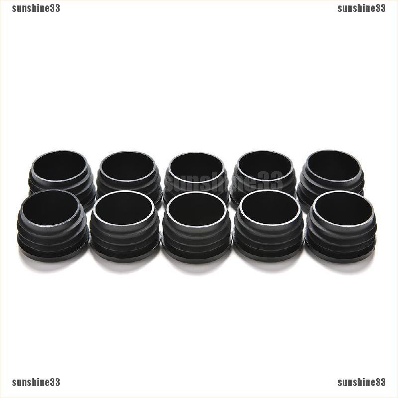 Set 10 Nắp Nhựa Tròn Màu Đen