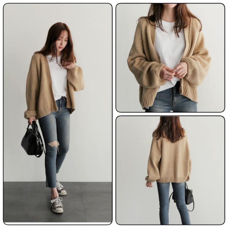 Khoác cardigan len đan | BigBuy360 - bigbuy360.vn