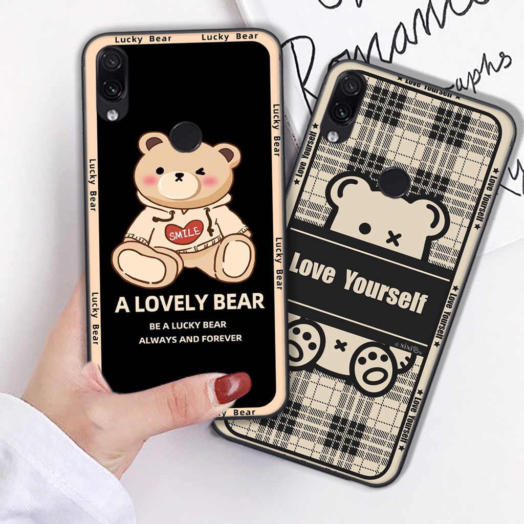 Ốp lưng Xiaomi Redmi 7 / Redmi Note 7 / Redmi S2 in hình cute, chú gấu tinh nghịch siêu chất siêu rẻ