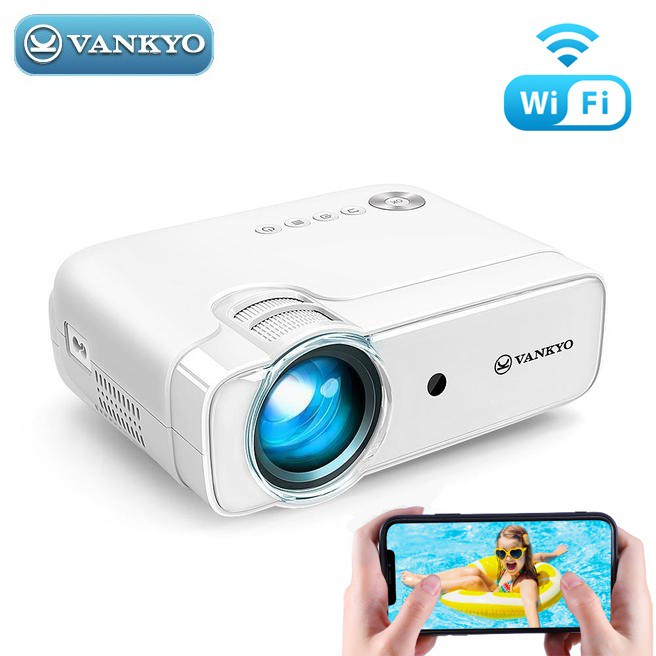 Máy chiếu mini Vankyo Leisure 430W độ phân giải thực HD (Bản Bass+ tặng thêm loa ngoài) - Bảo hành 24 tháng chính hãng