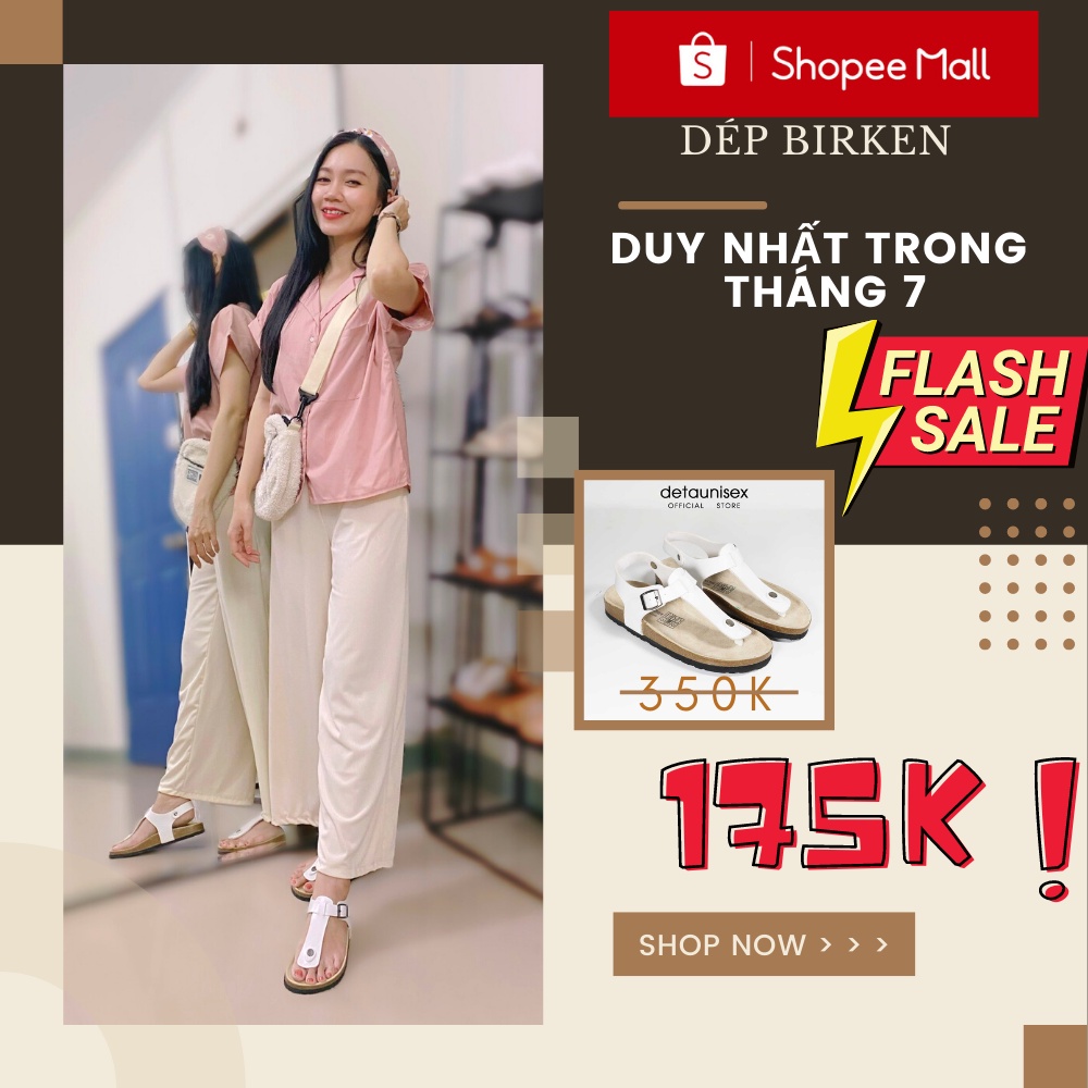 Giày sandal đế trấu xỏ ngón thời trang Detaunisex - SATA11