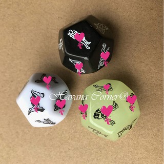 1 Viên Xí Ngầu Xúc Xắc Tình Yêu 12 Mặt Trò Chơi Người Lớn