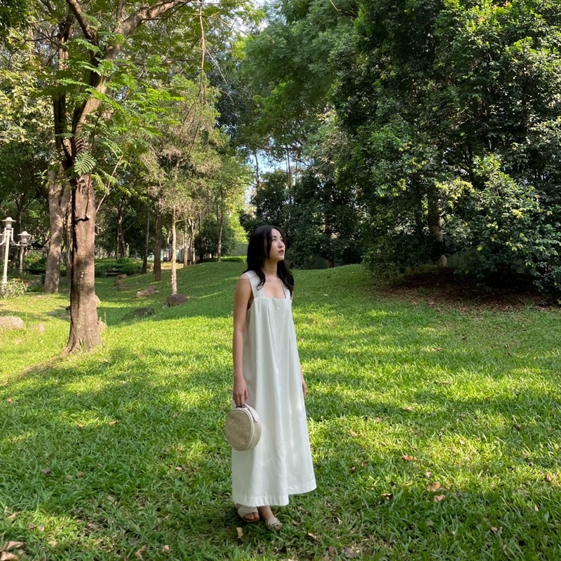 Đầm đi biển suông dài lưng chéo xòe rộng Princess Dress - Miahou closet