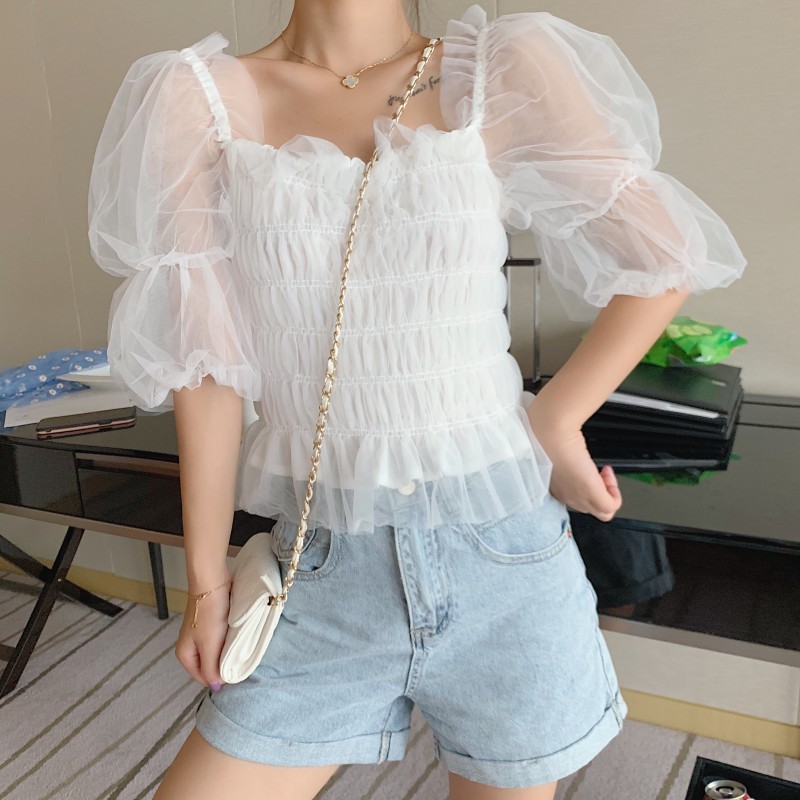 LEEVA - Áo voan 2 lớp Princess Girl A008