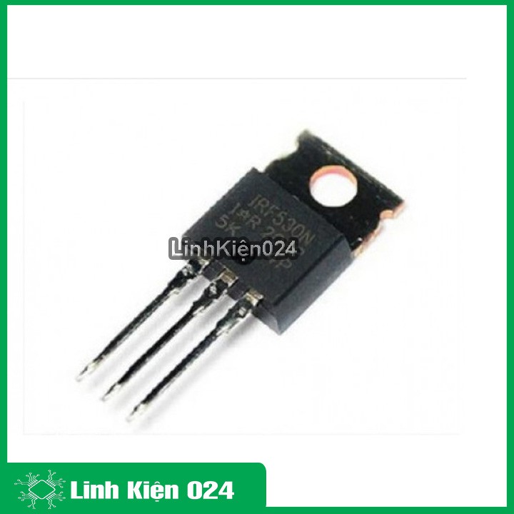 Mosfet IRF530N TO-220 dòng 17A điện áp 100V N-C