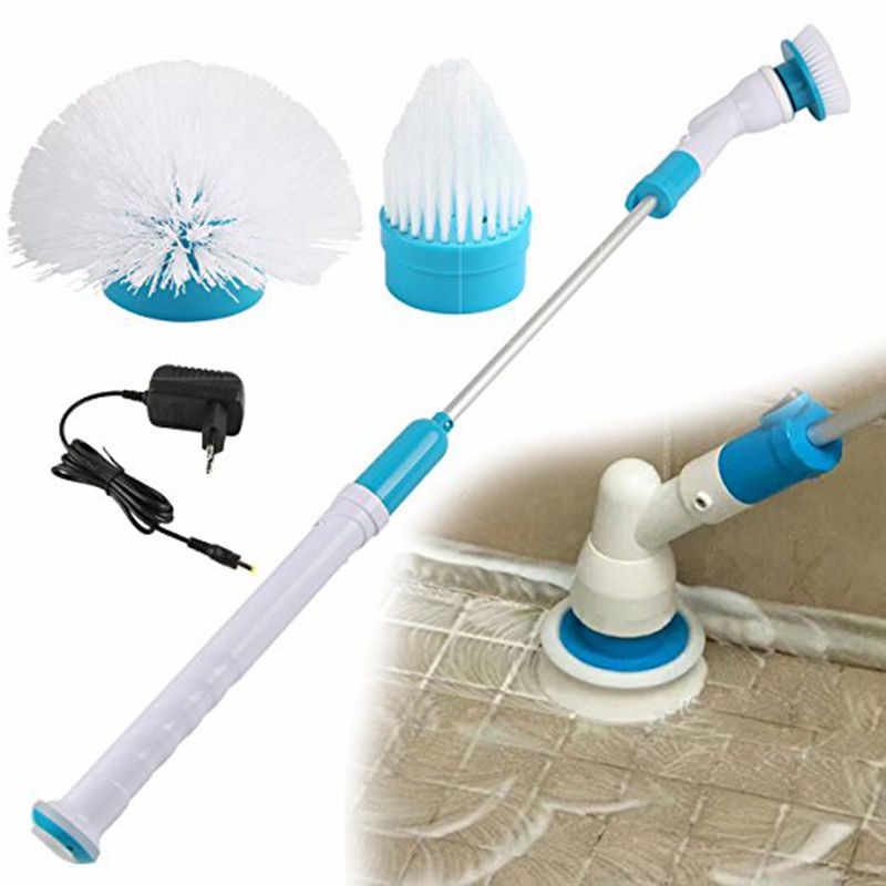 Chổi Cọ Nhà Tắm, Máy Cọ Nhà Vệ Sinh, Máy Chà Sàn Xoay Chạy Điện, Máy Chà Sàn Không Dây - Bàn Chải Làm Sạch Siêu Mạnh