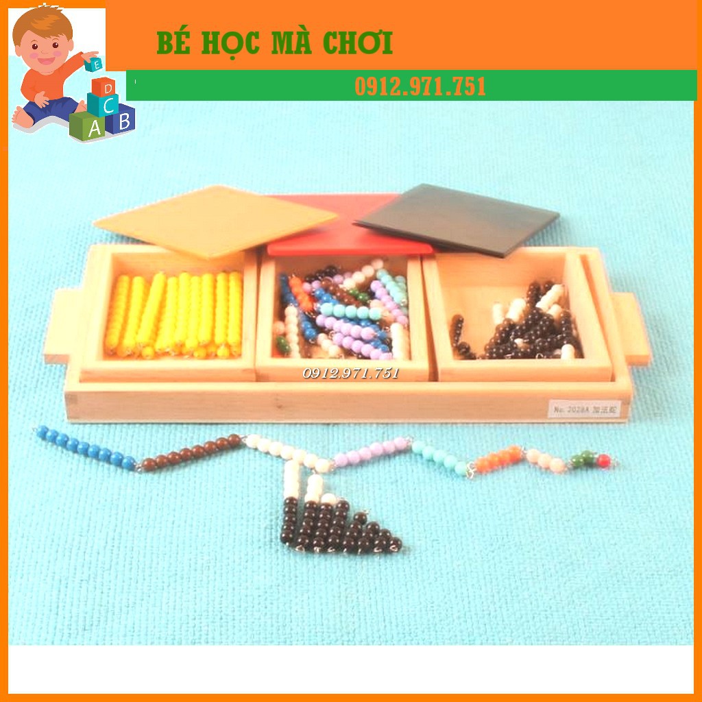 Giáo cụ Montessori - Trò chơi con rắn cộng