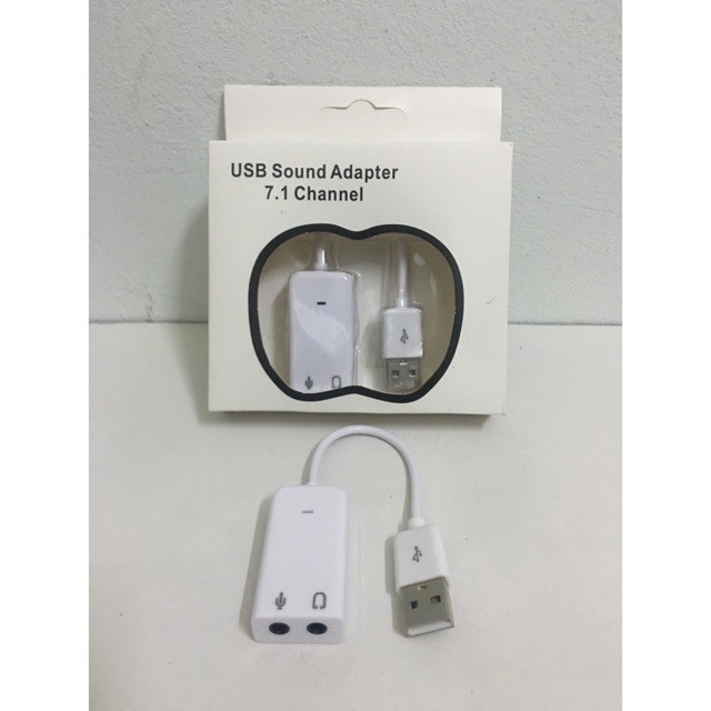 USB Sound Adapter 7.1 Có Dây - Bảo Hành Chính Hãng- Pk Máy Tính