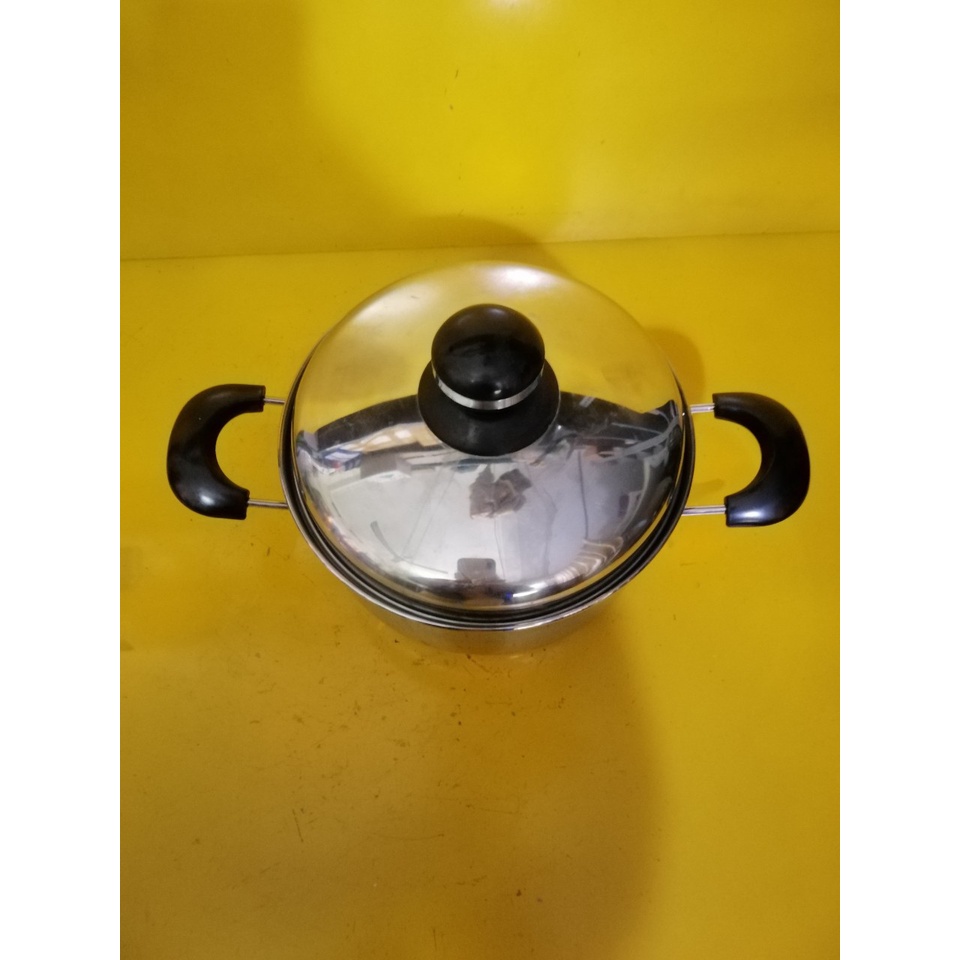 Nồi inox nội địa Nhật, size 21cm, cao 10cm (mã 649), Dùng được bếp từ