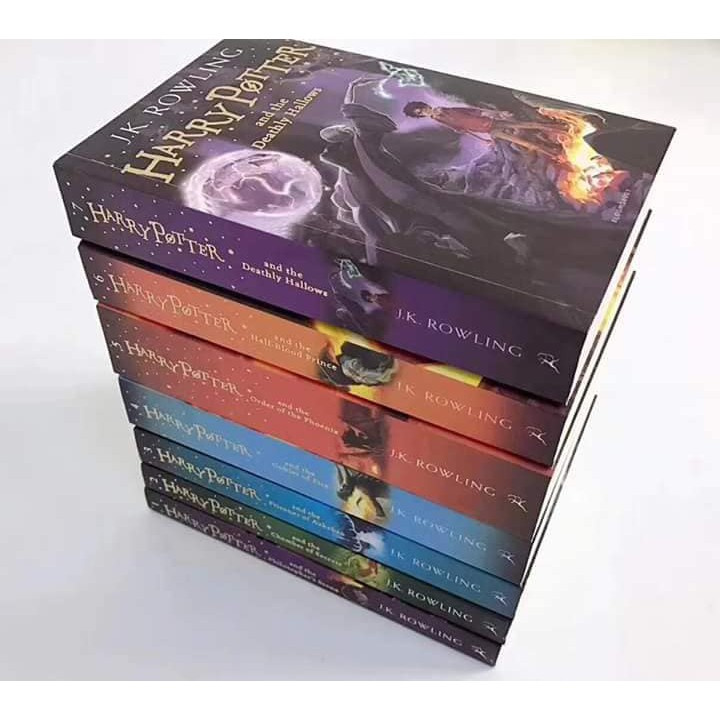 Original - Harry Potter (Full Box Set 7+1 Tập - Phiên Bản 100% Tiếng Anh, File MP3 ) - Hộp rách (Trong OK)