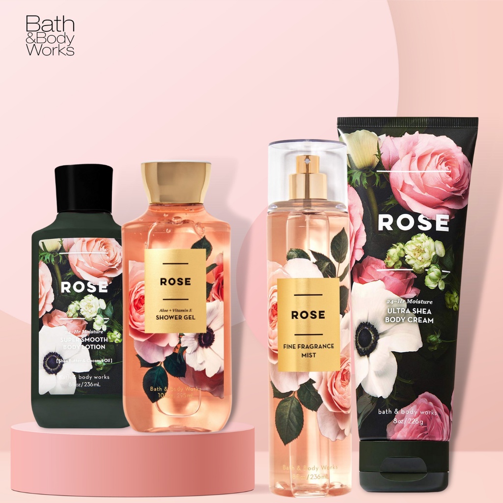 Xịt Thơm Toàn Thân Body Mist Bath And Body Works Rose Hương Hoa Hồng Say Đắm Chai 236ml