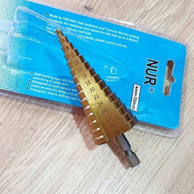 Mũi Khoan Bước  Chuôi Lục Giác 4 - 32mm