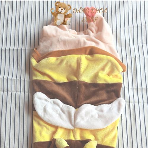 Vỏ Gấu Bông Heo Ong Vàng, Thú Nhồi Bông Lợn Ong Biến Hình Cute Mềm Mịn Size 75cm, 1m, 1m3