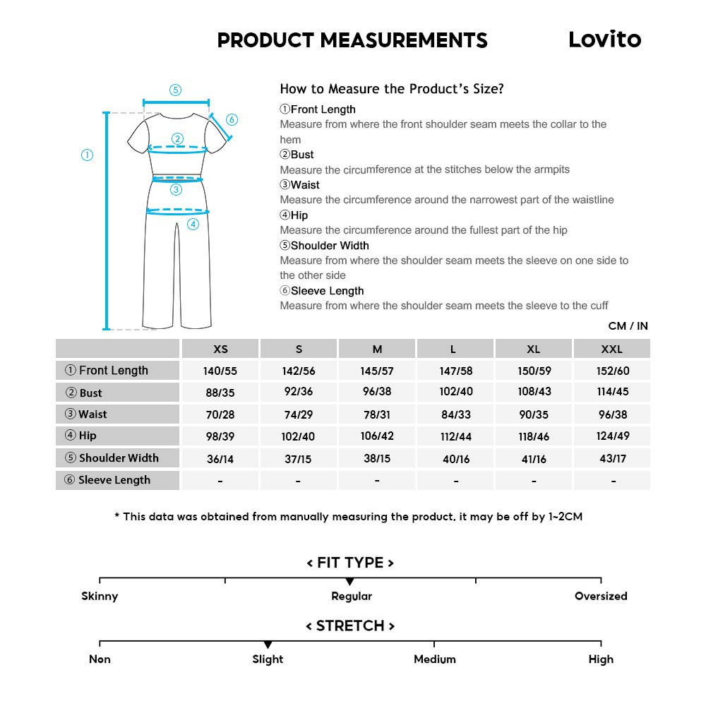 Lovito Áo liền quần phía trước có dây kéo rộng có dây kéo thanh lịch L21LT139 (Xanh nhạt)