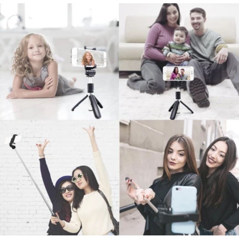 Thanh Lý Gậy Tự Sướng Bluetooth Selfie Stick Tripod L01 Có Chân Chụp Ảnh Cao Cấp