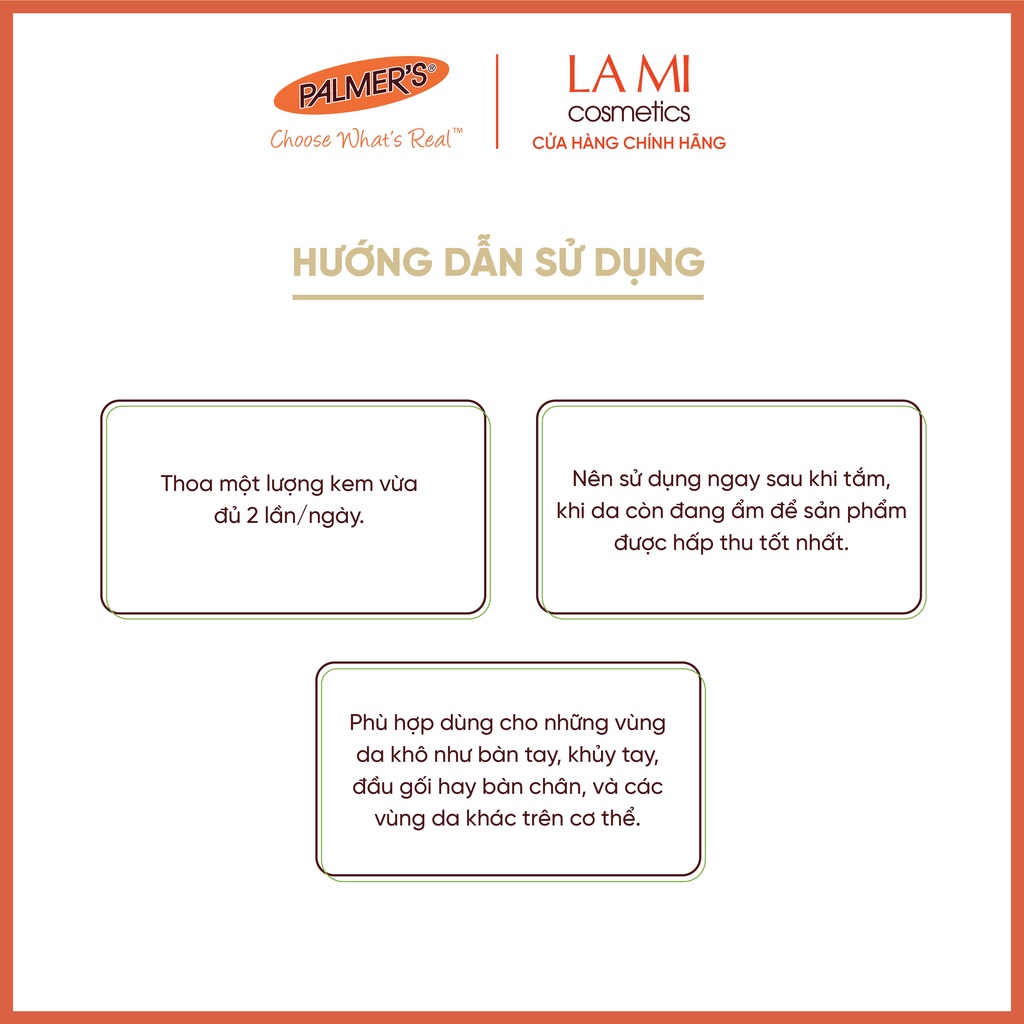 Kem dưỡng da tay Bơ hạt mỡ giúp chống nhăn Palmer's