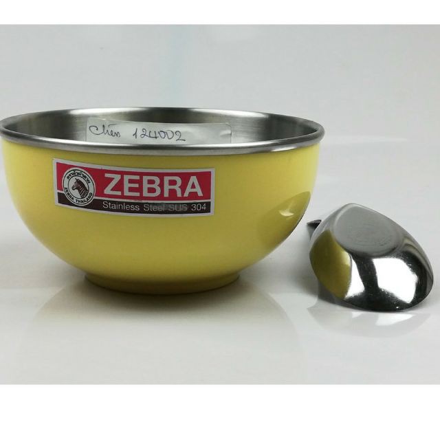 Combo chén có muỗng inox Zebra