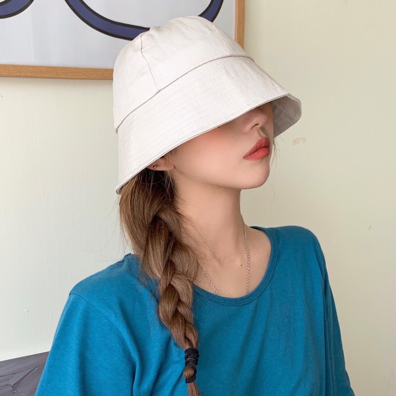 Mũ bucket nữ nam trơn vành cụp nón tai bèo tròn phong cách Ulzzang vải đẹp nhiều màu sắc năng động M107
