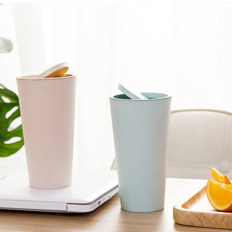 Thùng Rác Mini Tự Động Đa Năng Có Nắp Dễ Lắp Đặt Cho Xe Hơi Ốp