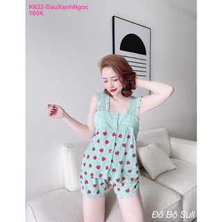 Đồ Bộ Đùi Xô Lụa Sát Cánh K632 - Đồ Bộ Suli