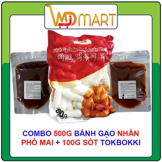 Bánh gạo hàn quốc nhân phô mai Mir 500g + 100g sốt tobokki
