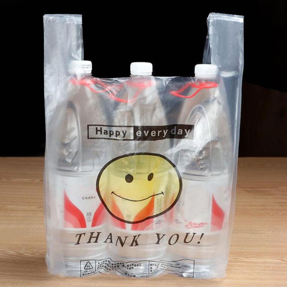 Set 50 Túi Nhựa Đựng Thực Phẩm Có Tay Cầm Hàng Mới