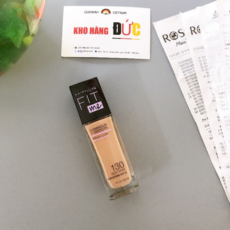 🇩🇪 [Bill Đức] Kem nền Maybelline Fit Me Luminous and Smooth số 130 (30ml)