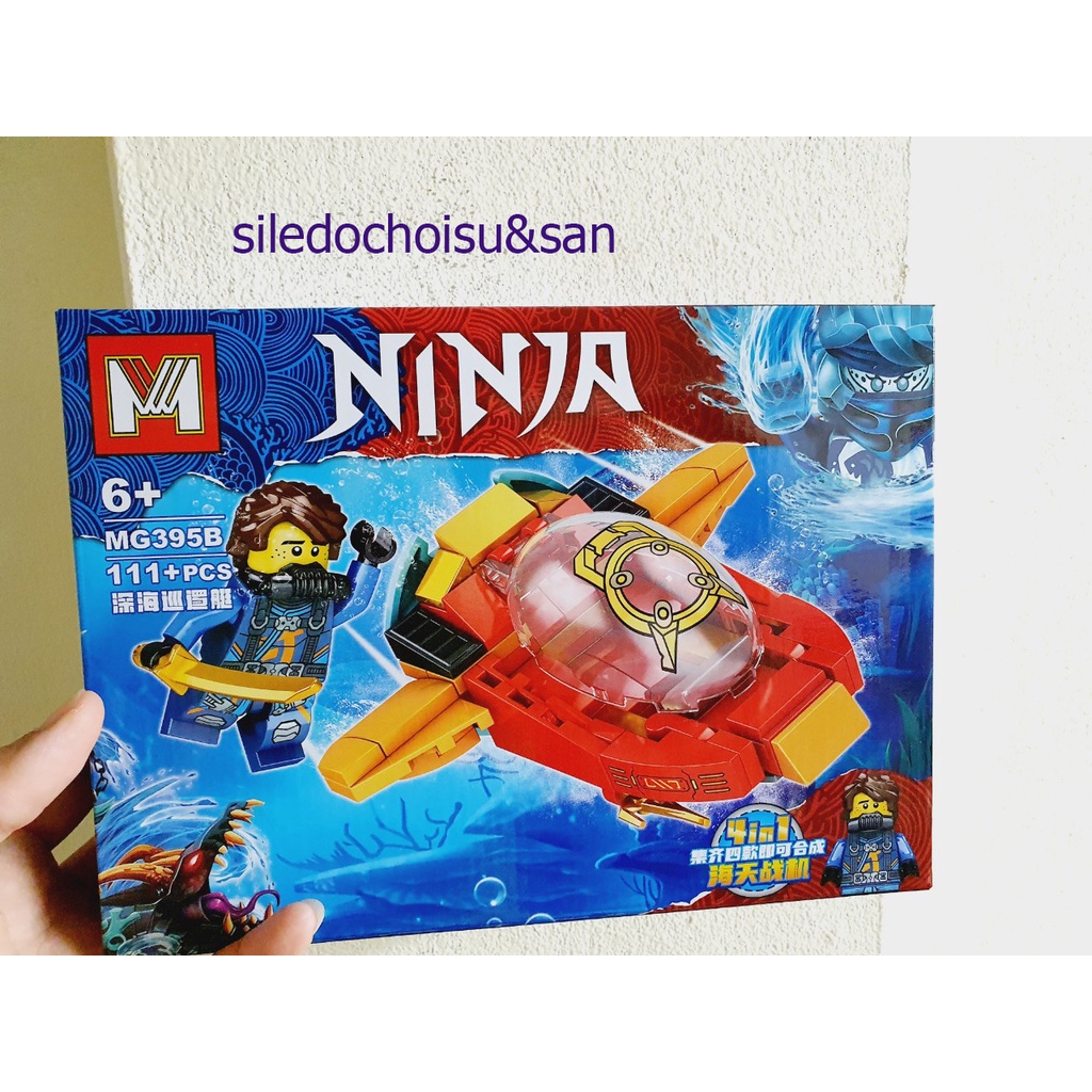 LEGO TẦU CHIẾN NINJA  ĐÁNH QUÁI VẬT BIỂN