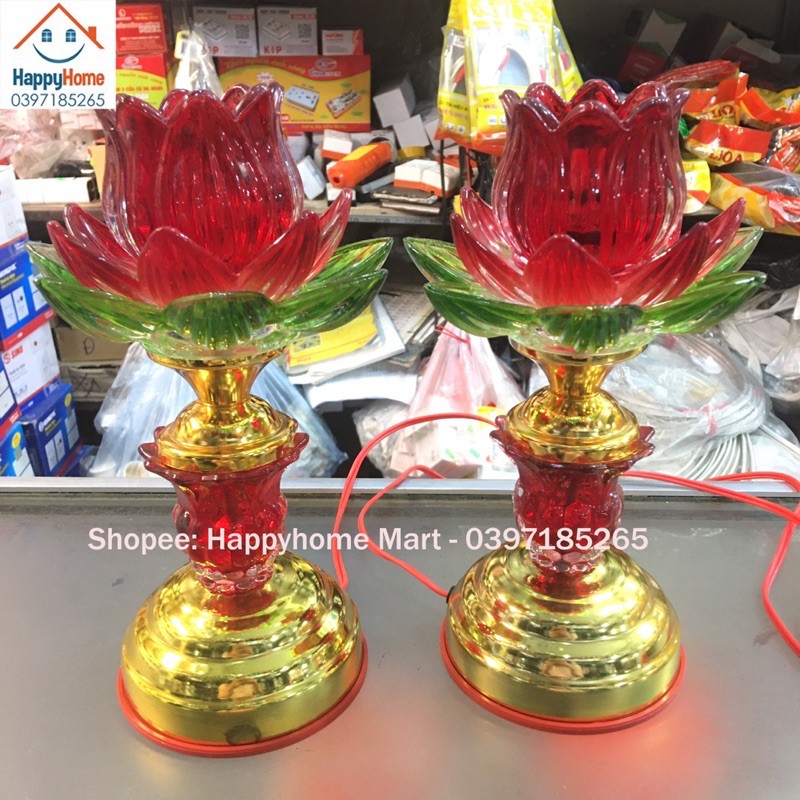 ĐÈN THỜ HOA SEN 3 TẦNG