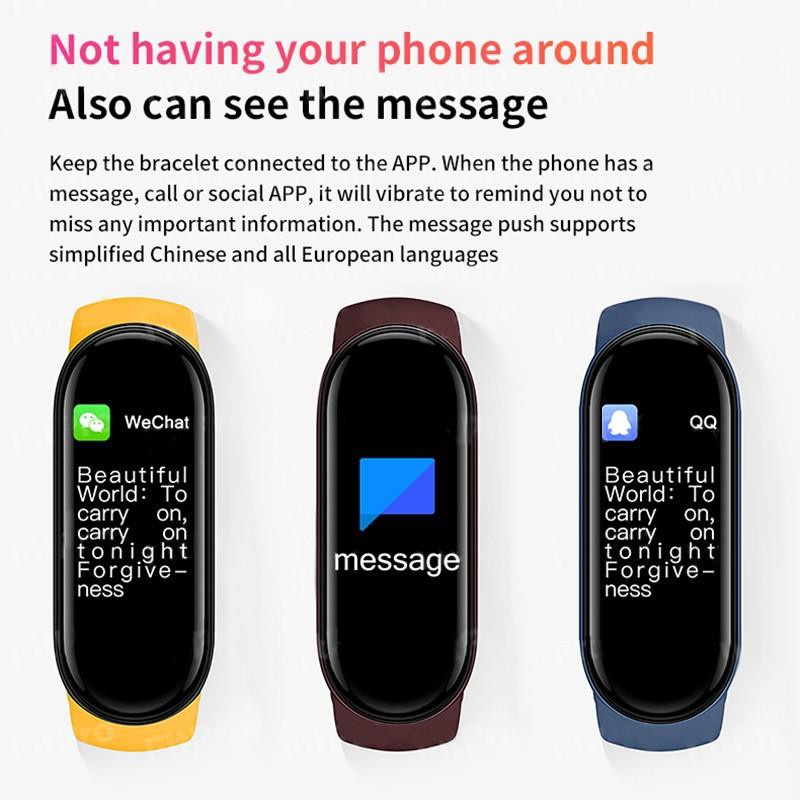 Đồng Hồ Thông Minh Đa Năng Theo Dõi Tình Trạng Sức Khỏe M5 / M6 5