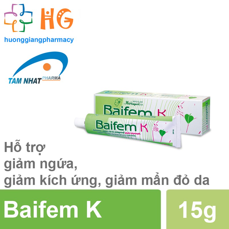 Baifem K Gel hoàng cầm bảo vệ dịu nhẹ làn da bé gel dưỡng ẩm mát da Tub 15g