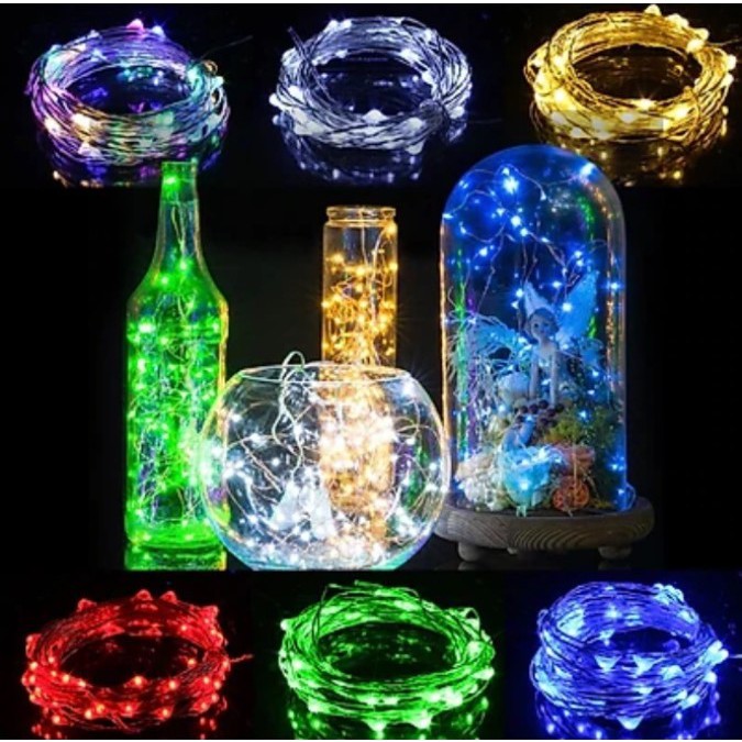 Dây Đèn Led dài 5m, 7m trang trí sinh nhật, Noel, tiệc cưới, sự kiện, Phụ kiện bong bóng trang trí sinh nhật