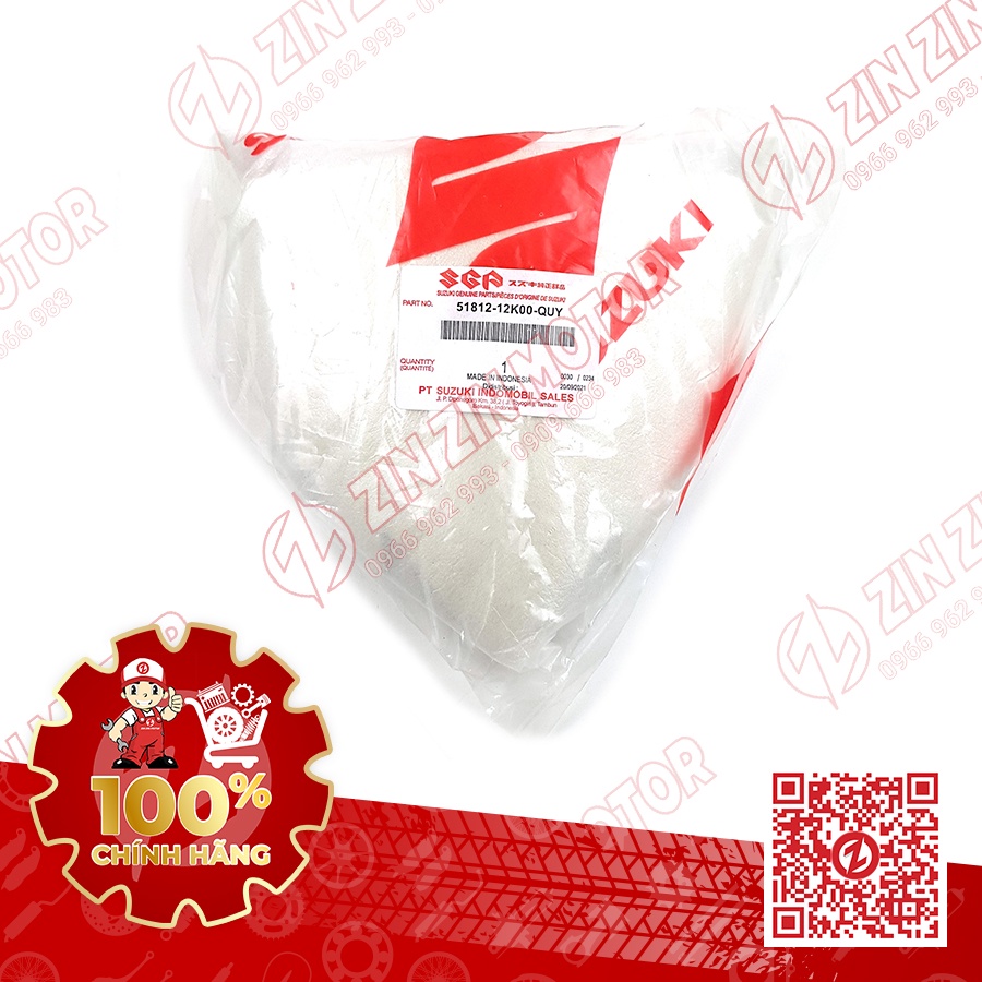 Chắn gió chắn Satria Fi Raider Fi Ivory 51812-12K00-QUY chính hãng Suzuki Indonesia