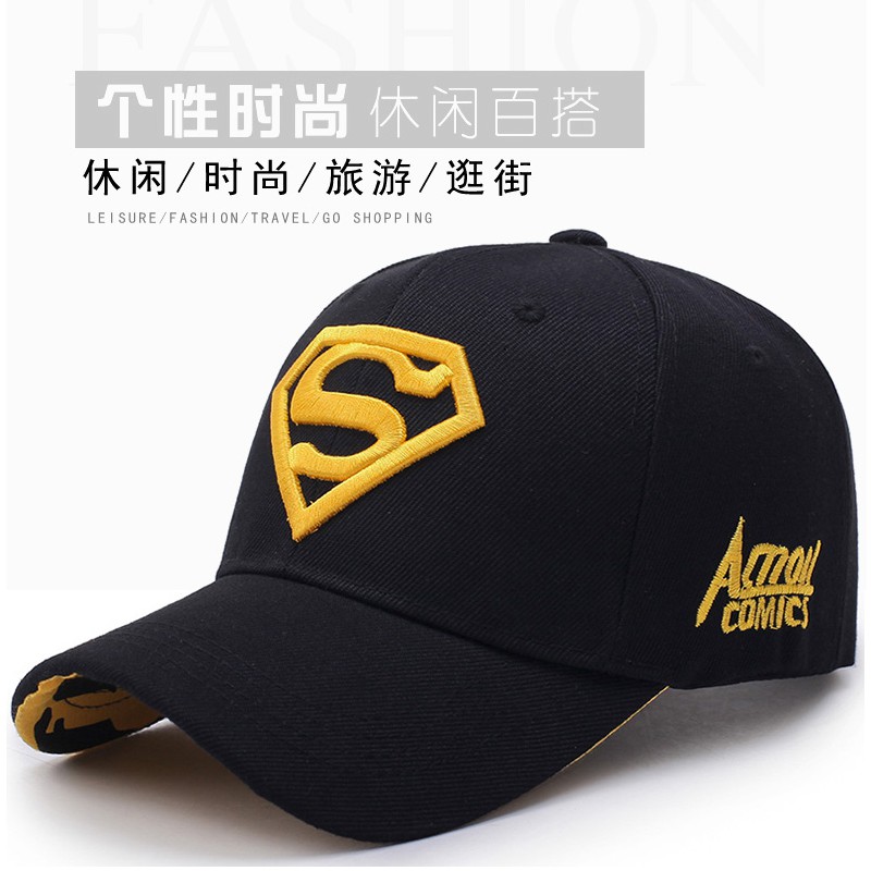 Mũ Lưỡi Trai Chống Nắng In Logo Superman Phong Cách Hàn Quốc Thời Trang Mùa Hè Cho Cặp Đôi