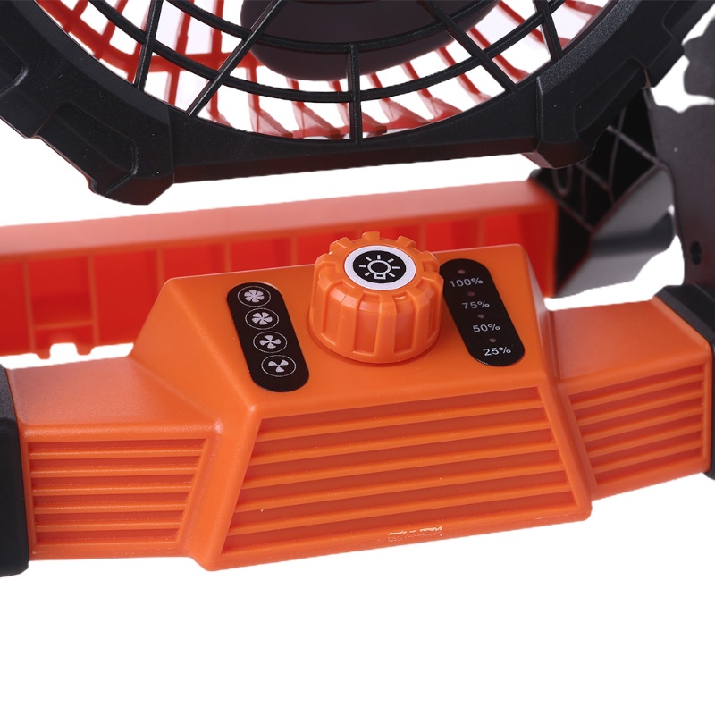 YXA Camping Fan with LED Lantern and Hook USB Rechargeable 7800mAh Desk Hanging Fan | BigBuy360 - bigbuy360.vn