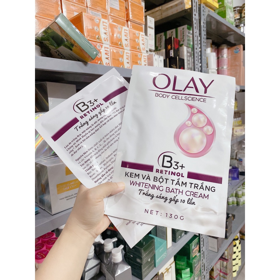 gói tắm trắng olay retinol trắng sáng gấp 10 lần