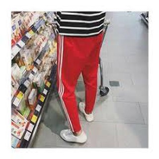 Quần Thun Nỉ Nam Đỏ Sọc Trắng Thể Thao Năng Động MQ 11