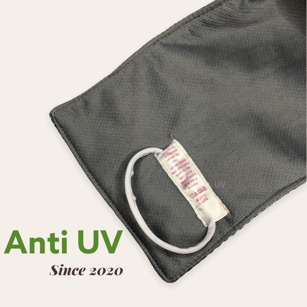 Khẩu trang vải 3 lớp Cao Cấp che tai Nam Nữ thoáng khí tròn đen - Khẩu trang thời trang - Anti UV