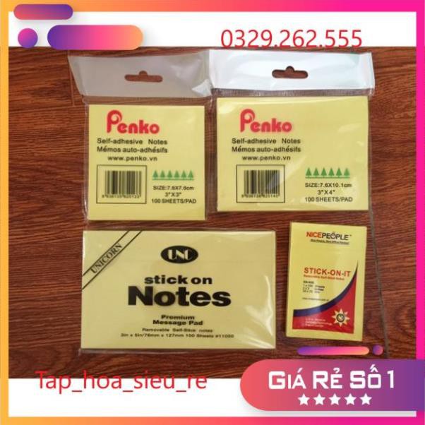 Giấy nhớ  các size 3x2 3x3 3x4 3x5